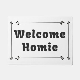 Welcome Homie in Frame Doormat