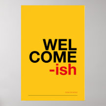 WELCOME-ISH – Funny Entryway Wall Art