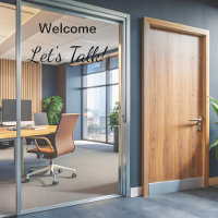Welcome Let’s Talk Entrance Office