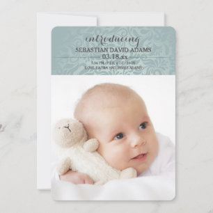 Welcome Little Love Photo Birth Announcement