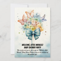 Welcome, Little Miracle! - Baby Shower Party Invit