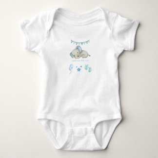 Welcome Little One Baby Bodysuit – Adorable Elepha
