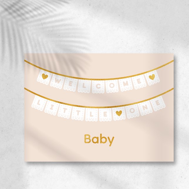 Welcome Little One Baby Congratulations Card (Creator Uploaded)