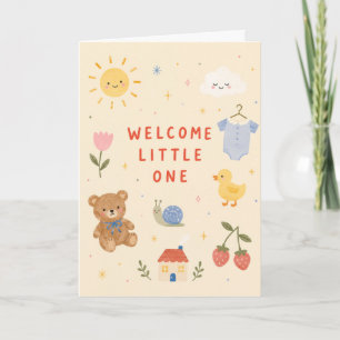 Welcome Little One Baby Shower Card