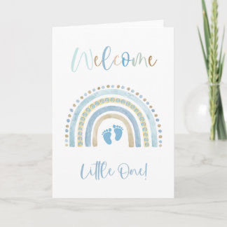 Welcome Little One | Boy Baby Card