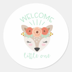 Welcome Little One Classic Round Sticker