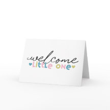 Welcome Little One Greeting Card