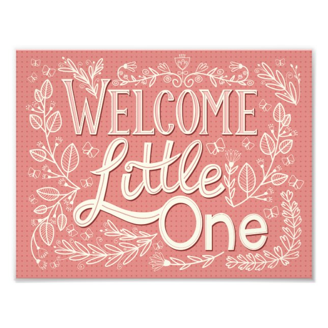 Welcome Little One Photo Print (Front)