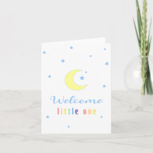 Welcome Little One Rainbow Colors Card