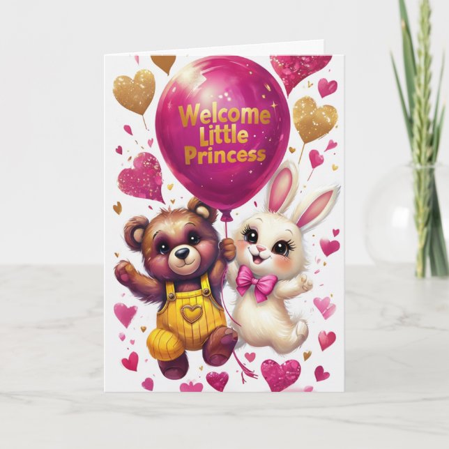 Welcome Little Princess Card (Front)