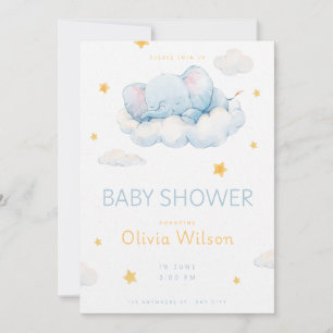 Welcome Little Star Baby Shower Invitation