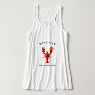 welcome Lobster sushi seafood Market custom name Singlet