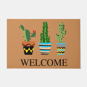 Welcome Lovely Cactus Doormat, Cactus Owner Gift Doormat