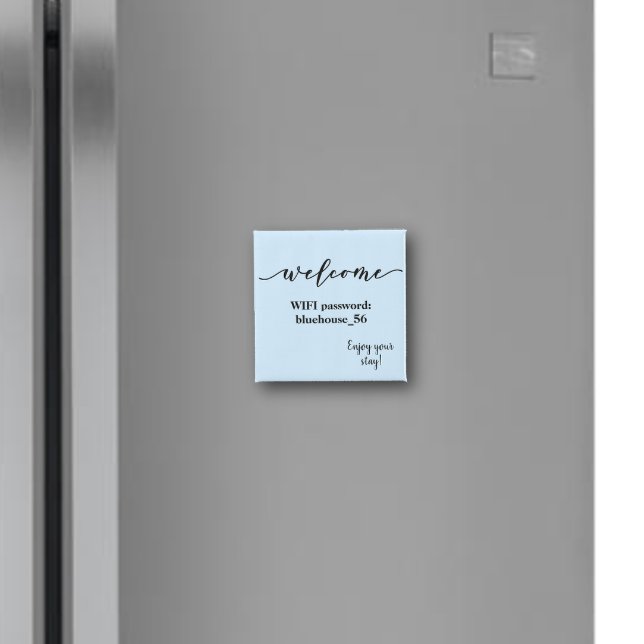 Welcome Magnet Vacation Rental Wifi Password (Creator Uploaded)