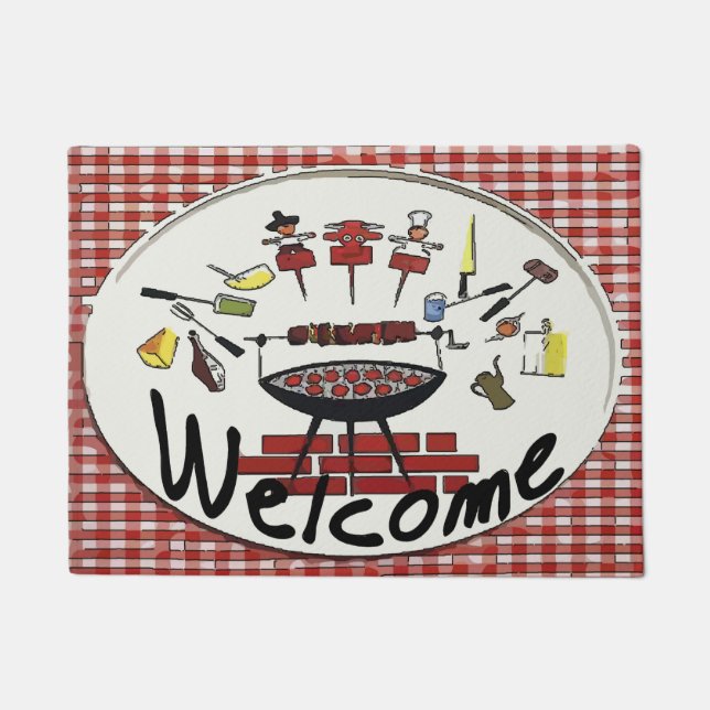 Welcome Mat, BBQ Doormat (Front)