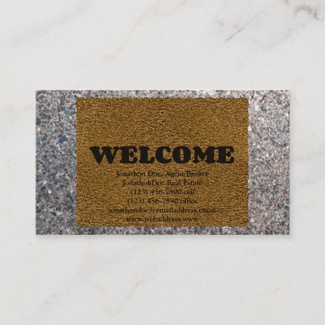 Welcome Mat Business Card (Front)