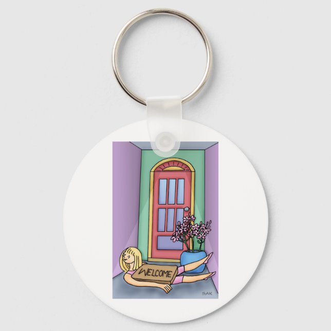 Welcome Mat Key Ring (Front)
