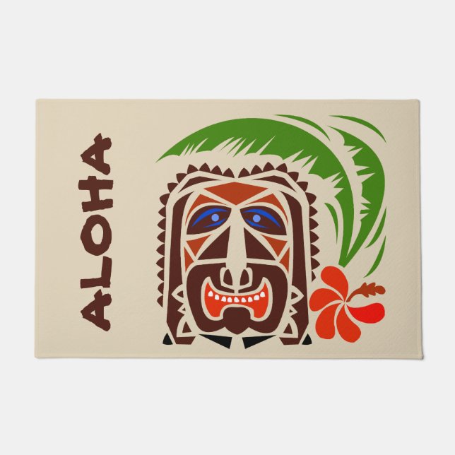 Welcome Mat, Tiki Bar.edit text Doormat (Front)