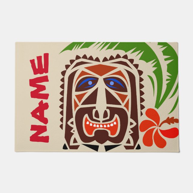 Welcome Mat, Tiki Bar.edit text Doormat (Front)