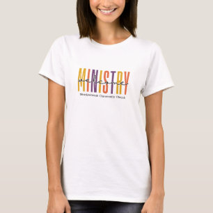 Welcome Ministry Neutral Color Custom Church Name T-Shirt