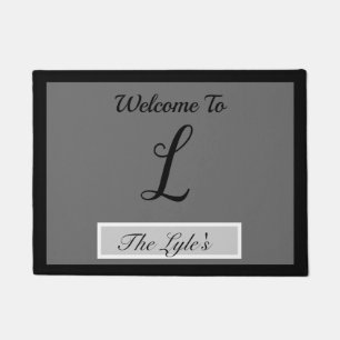 Welcome Monogrammed Door mat