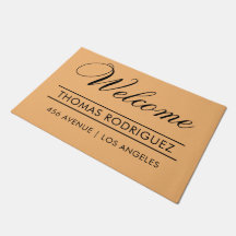 Welcome|Name|Address Modern 