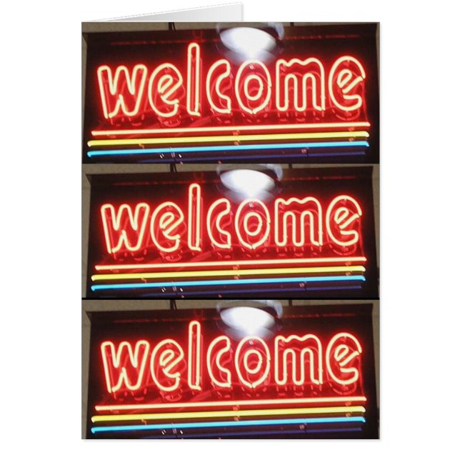 Welcome Neon Sign (Front)