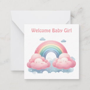 Welcome New Baby Girl Card