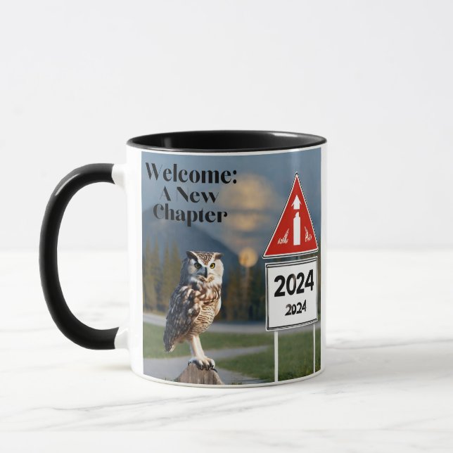 Welcome new chapter - 2024 mug (Left)