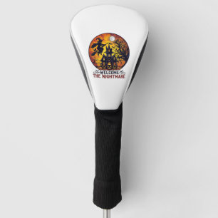 Welcome Nightmare Halloween Haunted House Flying W Golf Head Cover
