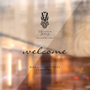 Welcome Opening Hours Lingerie Store Transparent W