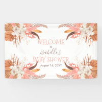 Welcome Pampas Grass Orchid Blooms Baby Shower 