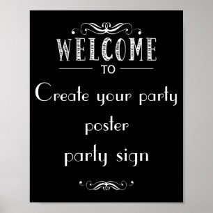Welcome Party sign
