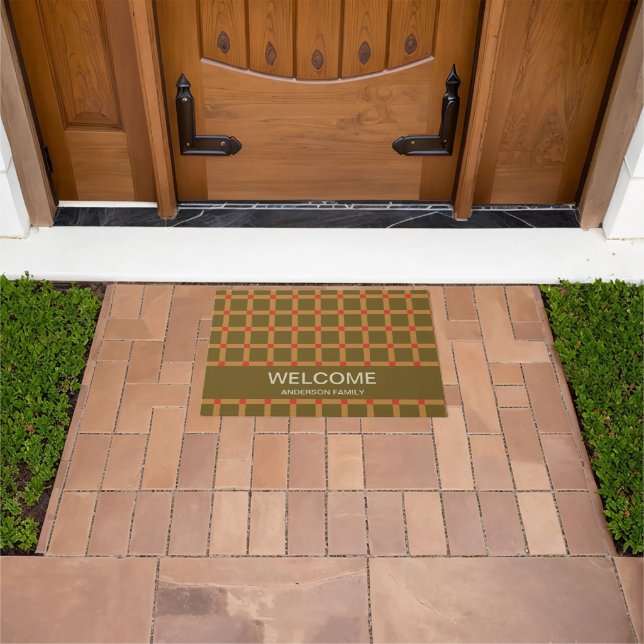 Welcome Personalised Monogram Doormat (Outdoor)