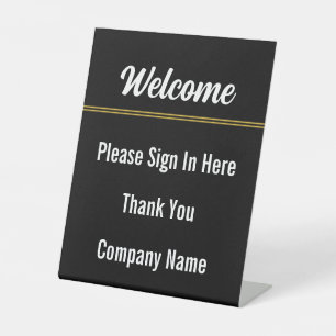 Welcome Please Sign In Here Thank You Company Name