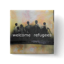 Welcome refugees badge