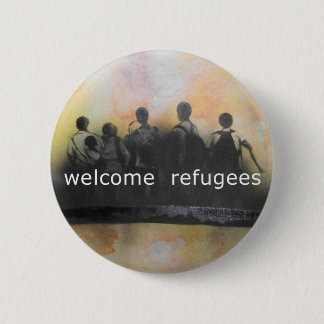 Welcome refugees badge