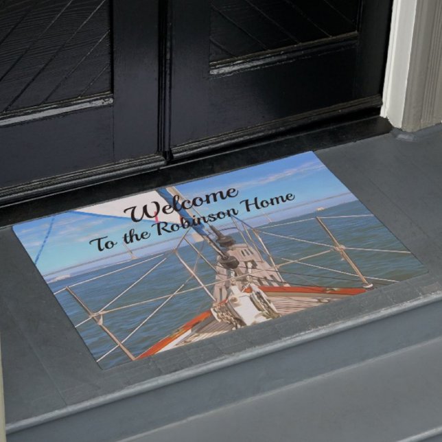 Welcome San Francisco Sailing 0869 Doormat (Creator Uploaded)