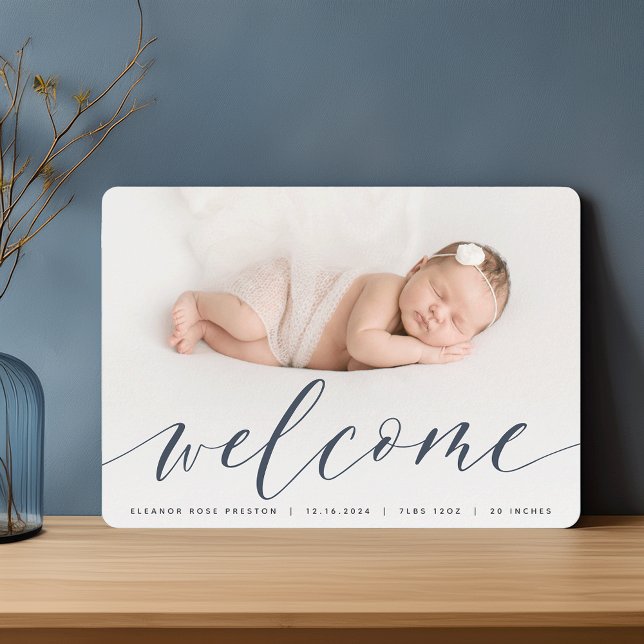 Welcome Script | Photo Birth Announcement (Creator Uploaded)