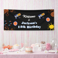 Welcome Sign Boys Dart Gun Birthday Party supply