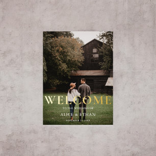 Welcome Sign Elegant Photo