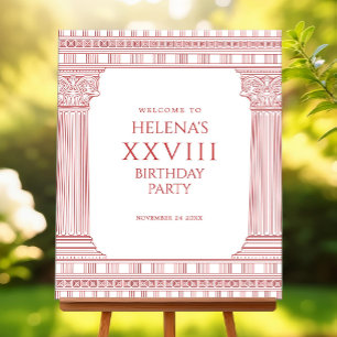 Welcome sign for goddess party