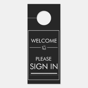 welcome sign in  Real Estate Sign, door hanger