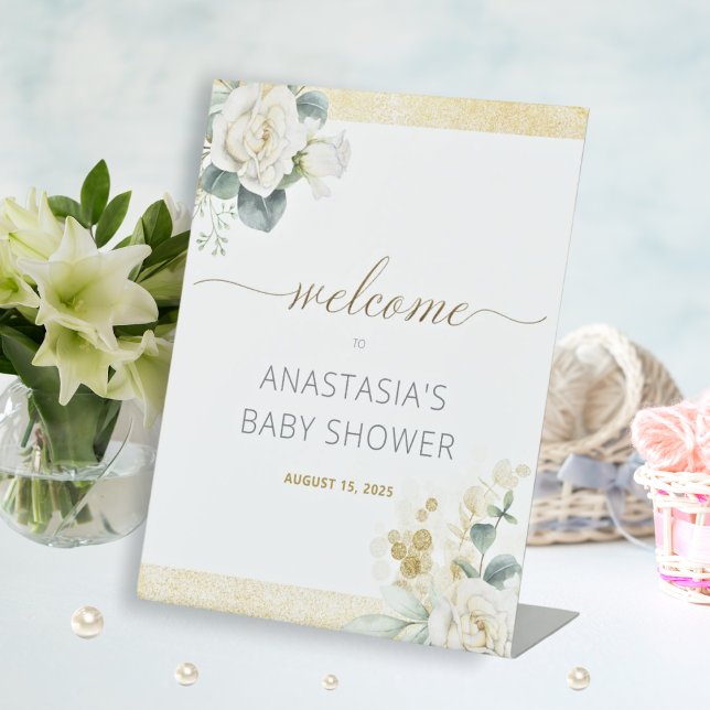 Welcome Sign – It’s A Boy Baby Shower Gold (Creator Uploaded)