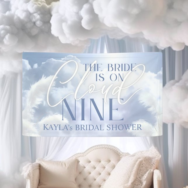 Welcome Sign On Cloud Nine 9 Pampas Bridal Shower (Welcome Sign On Cloud Nine 9 Pampas Bridal Shower | She's on cloud 9)