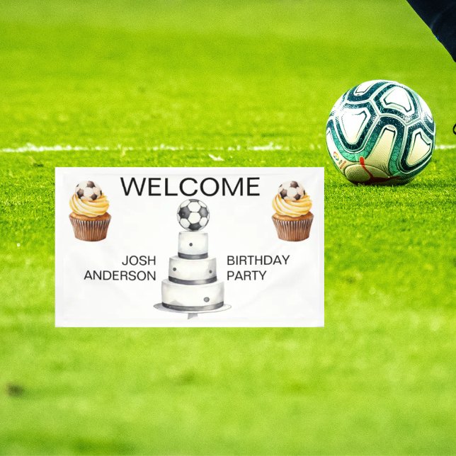 Welcome Sign Soccer Birthday Party (Creator Uploaded)