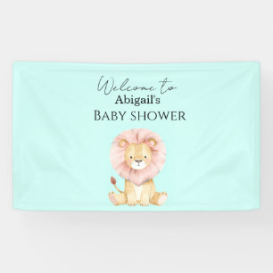 Welcome sign "Sweet Lion" Baby Shower Banner