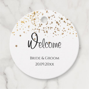 Welcome Simple Minimalist Modern Favour Tag