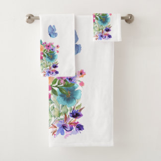 Welcome spring bath towel set