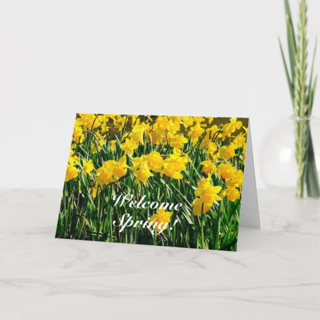 Welcome Spring-blank inside-greeting card (Front)